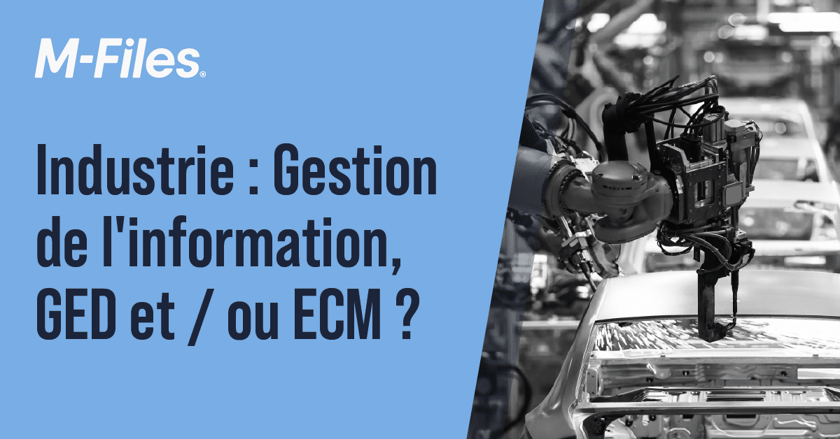 Gestion de l'information, GED et ECM